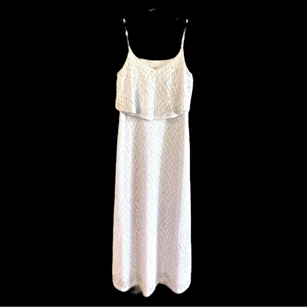 EMMA &MICHELLE, WOMENS, CHIC, WHITE, ANKLE LENGTH, MAXI DRESS. FULLY LINED.SIZEM